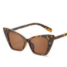 Load image into Gallery viewer, Brand Small Rectangle Sunglasses Women 2023 Grey Pink Shades Women 90s Vintage Steampunk Cat Eye Sunglasses Unisex UV400