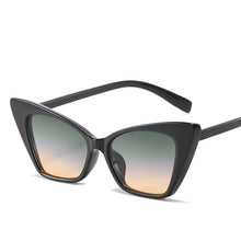 Load image into Gallery viewer, Brand Small Rectangle Sunglasses Women 2023 Grey Pink Shades Women 90s Vintage Steampunk Cat Eye Sunglasses Unisex UV400