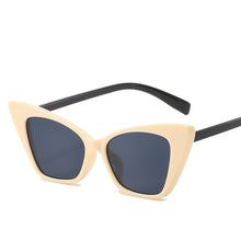 Load image into Gallery viewer, Brand Small Rectangle Sunglasses Women 2023 Grey Pink Shades Women 90s Vintage Steampunk Cat Eye Sunglasses Unisex UV400