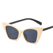 Load image into Gallery viewer, Brand Small Rectangle Sunglasses Women 2023 Grey Pink Shades Women 90s Vintage Steampunk Cat Eye Sunglasses Unisex UV400