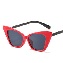 Load image into Gallery viewer, Brand Small Rectangle Sunglasses Women 2023 Grey Pink Shades Women 90s Vintage Steampunk Cat Eye Sunglasses Unisex UV400