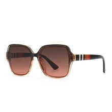 Load image into Gallery viewer, Brand Square Sunglasses 2023 Women Men Stripe Sun Glasses Black Brown Eyewear Female Shades Eyeglasses UV400