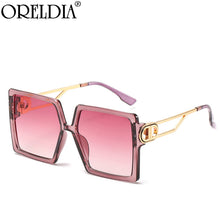Load image into Gallery viewer, Brand Square Sunglasses Women Men Oversized Sun Glasses Shades Eyewear Lady Gradient Eyeglasses UV400 Oculos