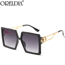 Load image into Gallery viewer, Brand Square Sunglasses Women Men Oversized Sun Glasses Shades Eyewear Lady Gradient Eyeglasses UV400 Oculos