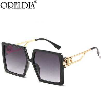 Brand Square Sunglasses Women Men Oversized Sun Glasses Shades Eyewear Lady Gradient Eyeglasses UV400 Oculos