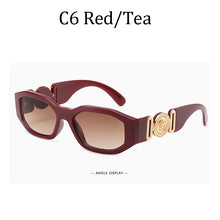 Load image into Gallery viewer, Brand Sunglass for Men Designer Conjoined square Gradient lens Brand 2022 Mental Sunglasses Glasses  Glasses 10086