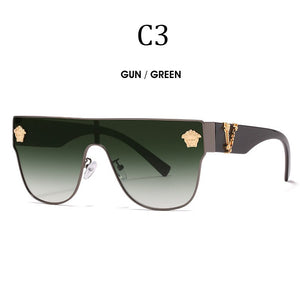 Brand Sunglass for Men Designer Conjoined square Gradient lens Brand 2022 Mental Sunglasses Glasses  Glasses 10086