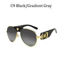 Load image into Gallery viewer, Brand Sunglass for Men Designer Conjoined square Gradient lens Brand 2022 Mental Sunglasses Glasses  Glasses 10086