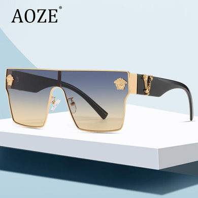 Brand Sunglass for Men Designer Conjoined square Gradient lens Brand 2022 Mental Sunglasses Glasses  Glasses 10086