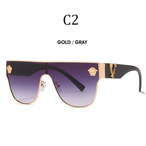 Brand Sunglass for Men Designer Conjoined square Gradient lens Brand 2022 Mental Sunglasses Glasses  Glasses 10086