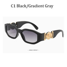 Load image into Gallery viewer, Brand Sunglass for Men Designer Conjoined square Gradient lens Brand 2022 Mental Sunglasses Glasses  Glasses 10086