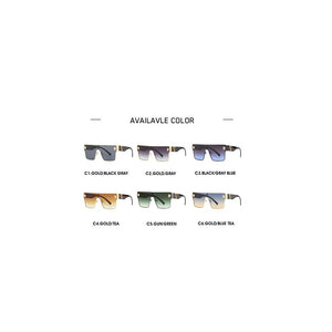 Brand Sunglass for Men Designer Conjoined square Gradient lens Brand 2022 Mental Sunglasses Glasses  Glasses 10086