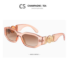 Load image into Gallery viewer, Brand Sunglass for Men Designer Conjoined square Gradient lens Brand 2022 Mental Sunglasses Glasses  Glasses 10086