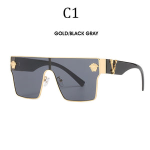 Brand Sunglass for Men Designer Conjoined square Gradient lens Brand 2022 Mental Sunglasses Glasses  Glasses 10086