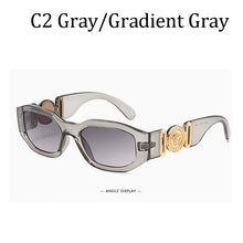 Load image into Gallery viewer, Brand Sunglass for Men Designer Conjoined square Gradient lens Brand 2022 Mental Sunglasses Glasses  Glasses 10086