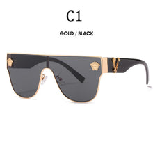 Load image into Gallery viewer, Brand Sunglass for Men Designer Conjoined square Gradient lens Brand 2022 Mental Sunglasses Glasses  Glasses 10086