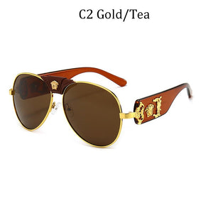 Brand Sunglass for Men Designer Conjoined square Gradient lens Brand 2022 Mental Sunglasses Glasses  Glasses 10086