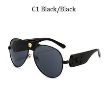 Load image into Gallery viewer, Brand Sunglass for Men Designer Conjoined square Gradient lens Brand 2022 Mental Sunglasses Glasses  Glasses 10086
