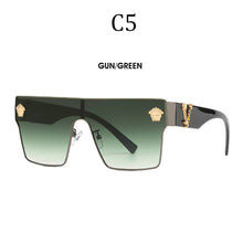 Load image into Gallery viewer, Brand Sunglass for Men Designer Conjoined square Gradient lens Brand 2022 Mental Sunglasses Glasses  Glasses 10086