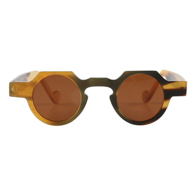 Brand Unique Handmade Flower Nose Optical Reading Glasses Spectacle Eyeglasses Eyewear Frame  Wide Round Horn sunglasses