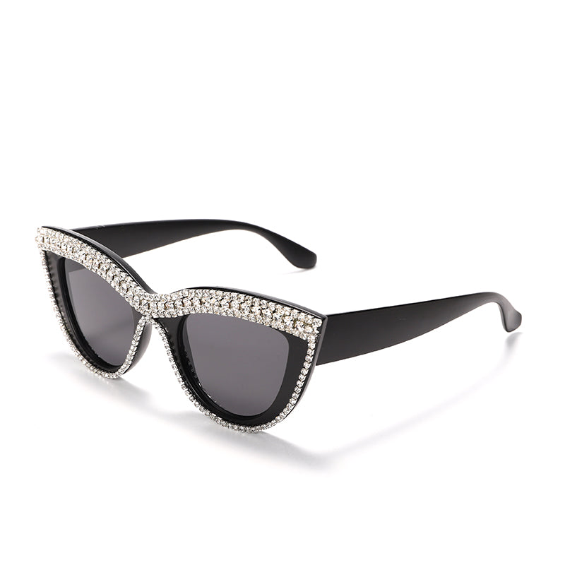 Cat Eye Diamond Sunglasses Women Men Rhinestones Sun Glasses Designer Shades Eyewear Female Eyeglasses UV400