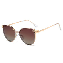 Load image into Gallery viewer, Cat Eye Metal Decorative Glasses With Magnet Clip Optical Prescription Eyeglasses Frame Brand Female Sunglasses Polarized