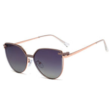 Load image into Gallery viewer, Cat Eye Metal Decorative Glasses With Magnet Clip Optical Prescription Eyeglasses Frame Brand Female Sunglasses Polarized