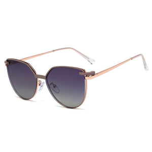 Cat Eye Metal Decorative Glasses With Magnet Clip Optical Prescription Eyeglasses Frame Brand Female Sunglasses Polarized