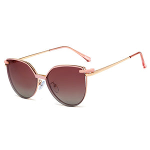 Cat Eye Metal Decorative Glasses With Magnet Clip Optical Prescription Eyeglasses Frame Brand Female Sunglasses Polarized