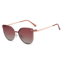 Load image into Gallery viewer, Cat Eye Metal Decorative Glasses With Magnet Clip Optical Prescription Eyeglasses Frame Brand Female Sunglasses Polarized