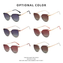 Load image into Gallery viewer, Cat Eye Metal Decorative Glasses With Magnet Clip Optical Prescription Eyeglasses Frame Brand Female Sunglasses Polarized