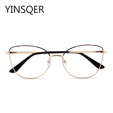 Cat Eye Optical Prescription Glasses Frame For Women Spectacles Frames For Ladies Fake Decorative Eyewear Female Eyeglass