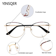 Load image into Gallery viewer, Cat Eye Optical Prescription Glasses Frame For Women Spectacles Frames For Ladies Fake Decorative Eyewear Female Eyeglass