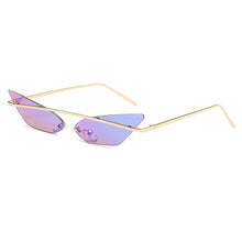 Load image into Gallery viewer, Cat Eye Sunglasses Women Brand Design Colorful Metal Mirror Sunglasses Women UV400 Sunglasses