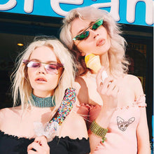 Load image into Gallery viewer, Cat Eye Sunglasses Women Brand Design Colorful Metal Mirror Sunglasses Women UV400 Sunglasses