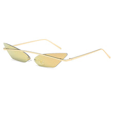 Load image into Gallery viewer, Cat Eye Sunglasses Women Brand Design Colorful Metal Mirror Sunglasses Women UV400 Sunglasses