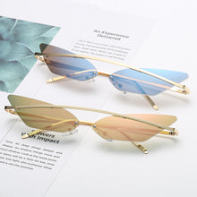 Load image into Gallery viewer, Cat Eye Sunglasses Women Brand Design Colorful Metal Mirror Sunglasses Women UV400 Sunglasses
