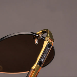 Cat's Eye Rimless Glass Sunglasses Man Woman Natural Crystal Stone Tea Lens Sun Glasses Acetate Frame Retro