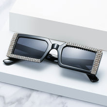 Load image into Gallery viewer, Classic Square Sunglasses Rhinestone Rectangle Eye Wear Glasses Sunshades óculos de sol masculino Sunglasses