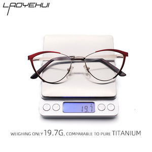 Decorative Eyeglasses Frame For Women Fake Glasses Women Retro Fashion Cat Eye Optical Prescription Glasses For Myopia