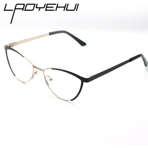 Decorative Eyeglasses Frame For Women Fake Glasses Women Retro Fashion Cat Eye Optical Prescription Glasses For Myopia