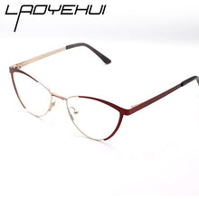 Load image into Gallery viewer, Decorative Eyeglasses Frame For Women Fake Glasses Women Retro Fashion Cat Eye Optical Prescription Glasses For Myopia