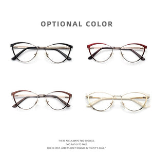 Decorative Eyeglasses Frame For Women Fake Glasses Women Retro Fashion Cat Eye Optical Prescription Glasses For Myopia