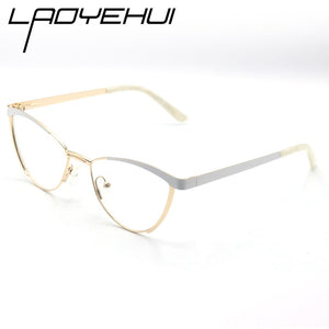 Decorative Eyeglasses Frame For Women Fake Glasses Women Retro Fashion Cat Eye Optical Prescription Glasses For Myopia