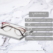 Load image into Gallery viewer, Decorative Eyeglasses Frame For Women Fake Glasses Women Retro Fashion Cat Eye Optical Prescription Glasses For Myopia