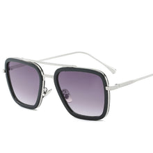 Load image into Gallery viewer, Design Tony Stark Sunglasses Women 2022 Thin Border Metal Black Frame Eyewear Men Star Same Style Wild Oculos UV400