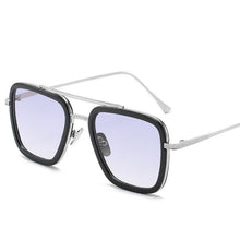 Load image into Gallery viewer, Design Tony Stark Sunglasses Women 2022 Thin Border Metal Black Frame Eyewear Men Star Same Style Wild Oculos UV400