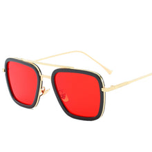Load image into Gallery viewer, Design Tony Stark Sunglasses Women 2022 Thin Border Metal Black Frame Eyewear Men Star Same Style Wild Oculos UV400