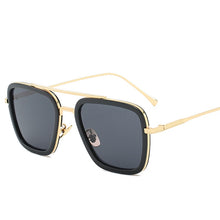 Load image into Gallery viewer, Design Tony Stark Sunglasses Women 2022 Thin Border Metal Black Frame Eyewear Men Star Same Style Wild Oculos UV400