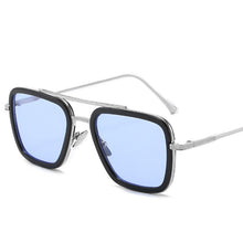 Load image into Gallery viewer, Design Tony Stark Sunglasses Women 2022 Thin Border Metal Black Frame Eyewear Men Star Same Style Wild Oculos UV400